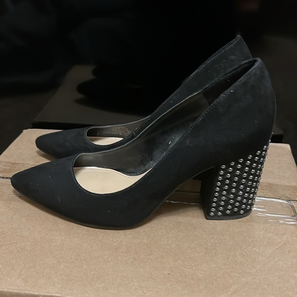 Jessica Simpson, Black/Silver, Close Toe, block Pumps, Size 7.5 - Picture 3 of 11